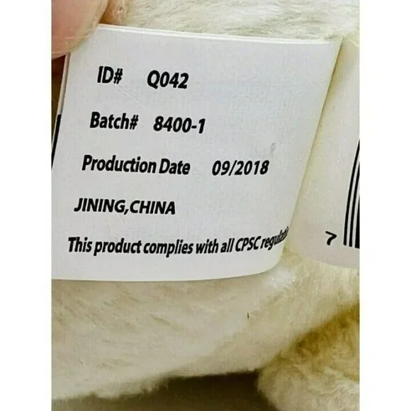 Kellytoy White Lamb Rattle Plush Crinkle Ears Cream Stuffed Animal Easter 11” - Picture 9 of 10